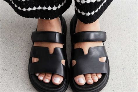 hermes dupe sliders|hermes sandals all black.